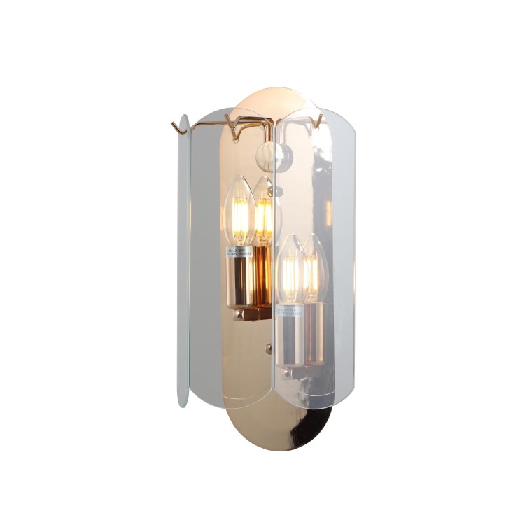 2-lichts gouden muur scone