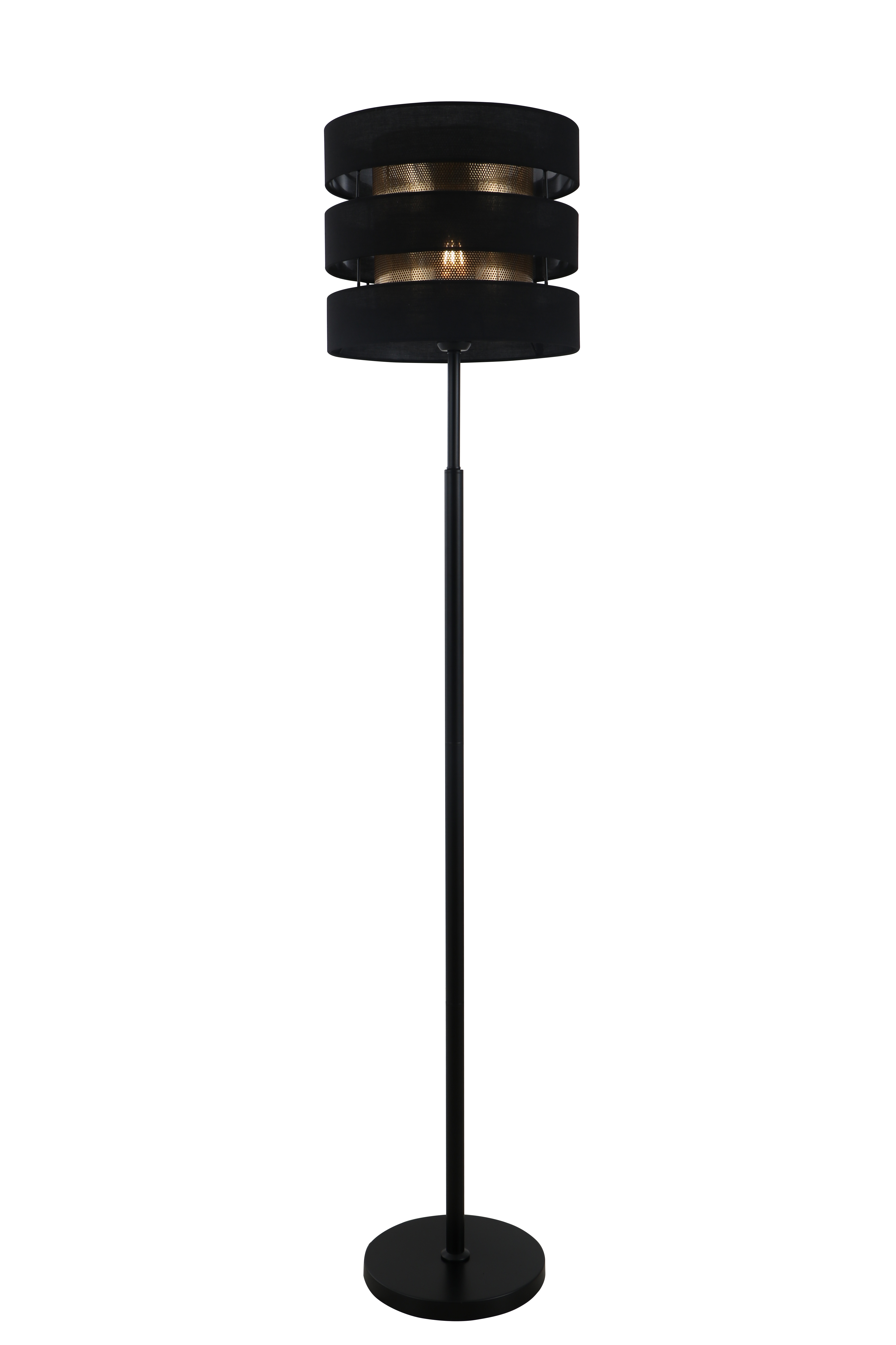 Hoe beïnvloedt de geometrische lay -out van dubbele schaduw zwarte vloerlamp lichtverdeling en ruimtelijke esthetiek?