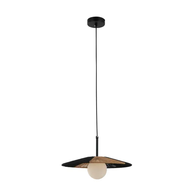 G9 tweekleurige hanglamp van papiertouw