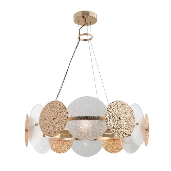 6-licht gouden ring kroonluchter