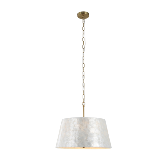 Handgemaakte zeeschelp Shade 5-lights hanglamp