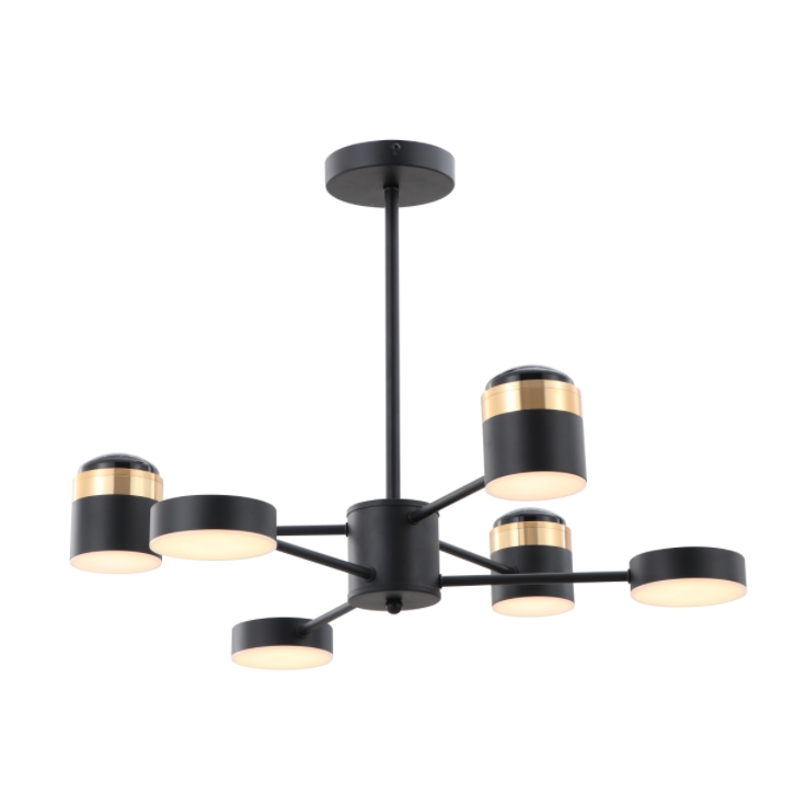 Matzwarte hoogspannings LED 3000K plafondlamp