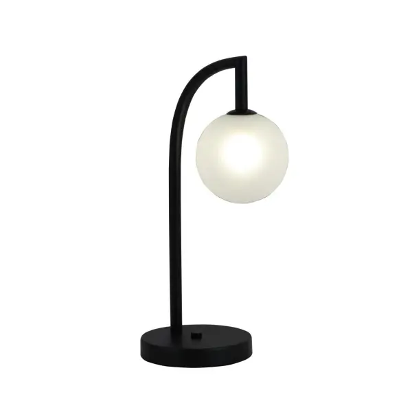 Minimalistische bolvormige glazen tafellamp