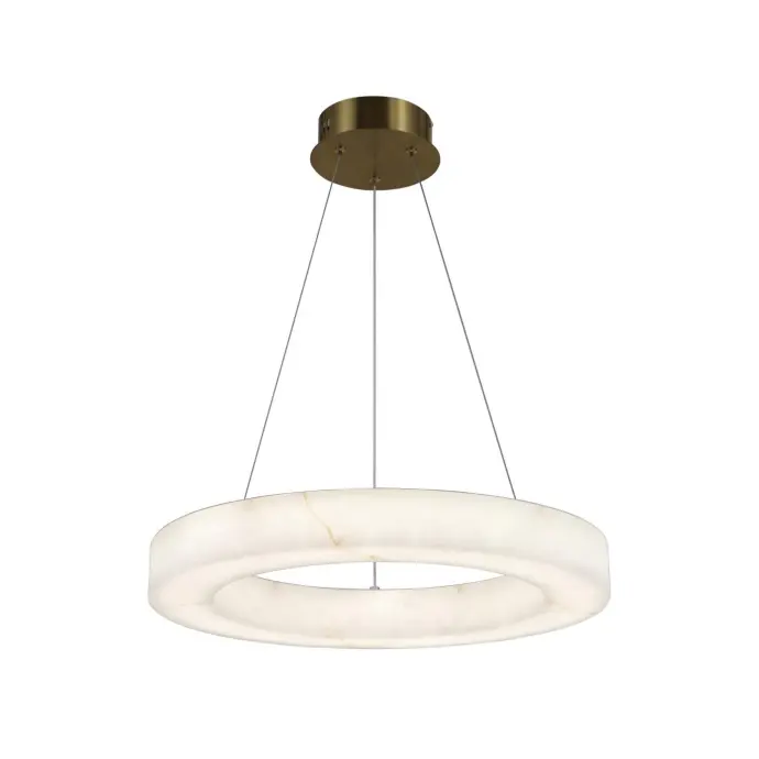 Moderne albasten ring LED-hanglamp