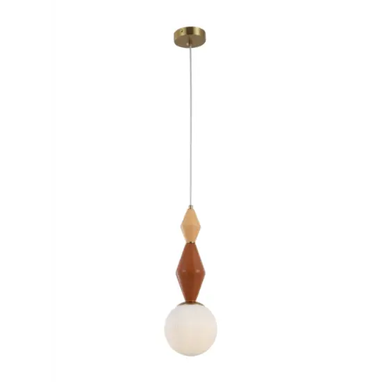 Moderne hanglamp van keramiek en glas E14