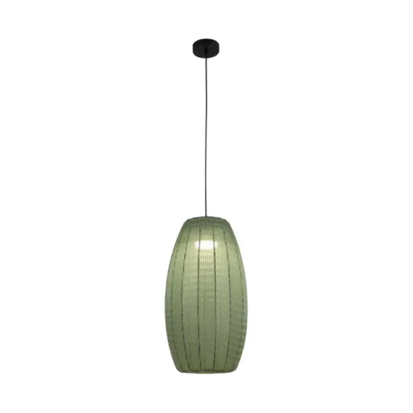 Olijfgroen geweven hanger