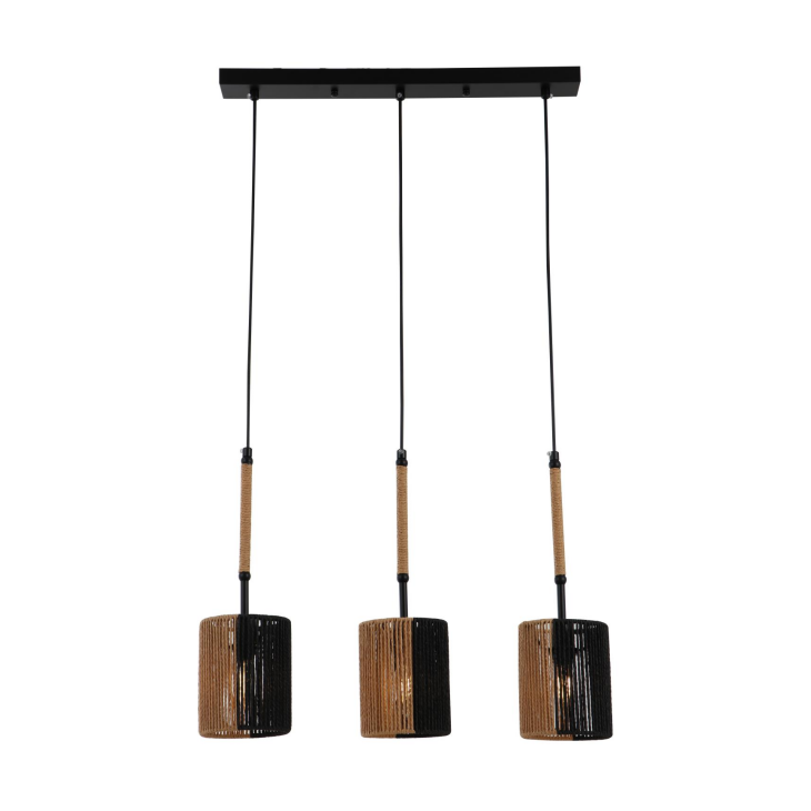 Rustiek papier touw geweven hanglamp