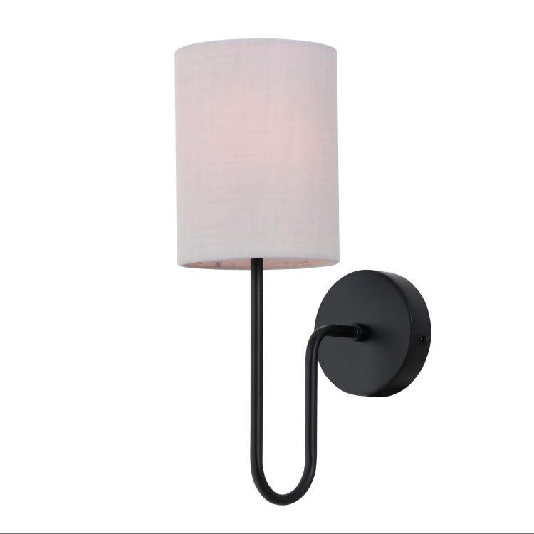 Slanke cilinderkap, uplight metalen wandscherm
