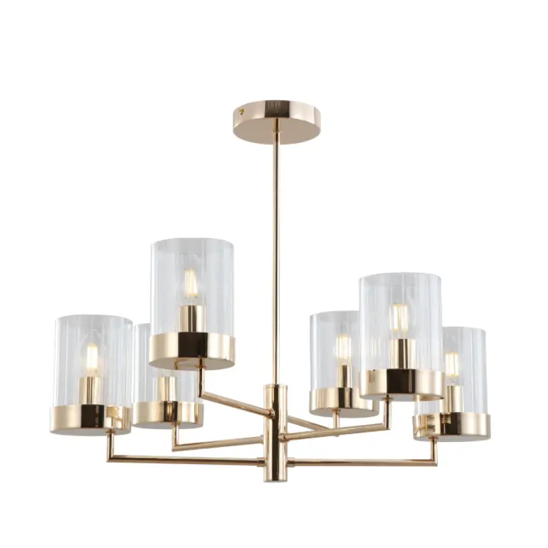 Stripe Glass Goud moderne hanglampen