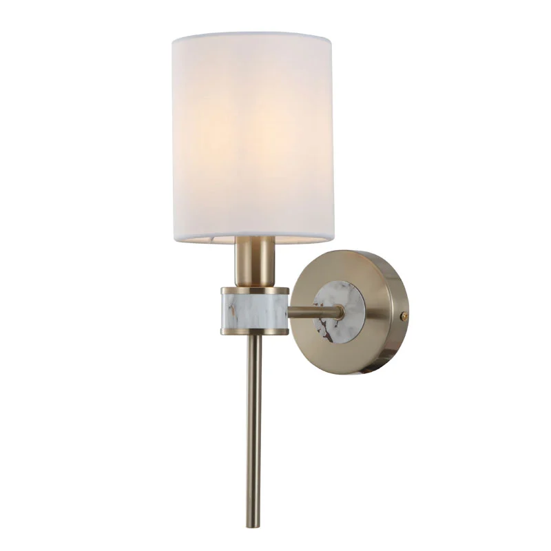 Staart uplight stoffen wandscone
