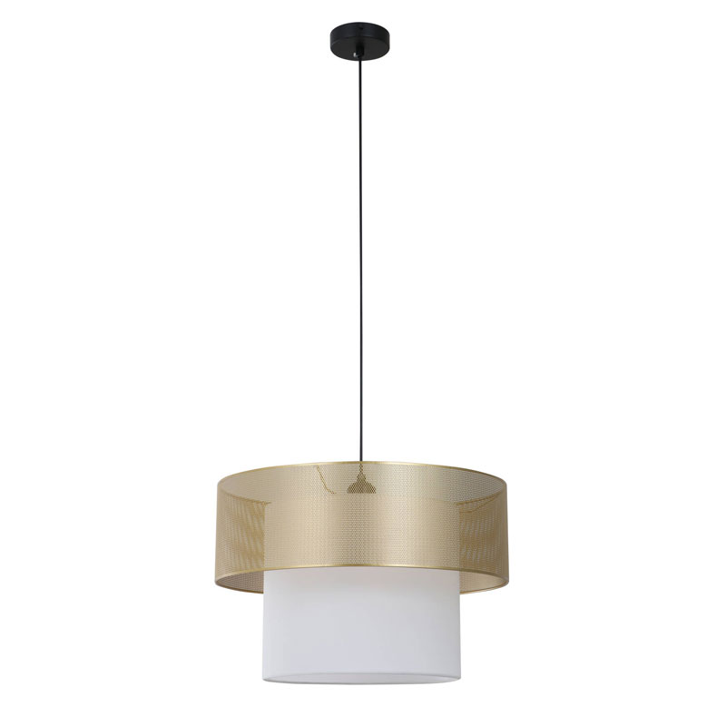 Twee lagen stoffen hanglamp voor keuken